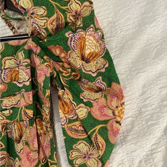 NWOT MISA Kate Dress Kelly Blossoms Cotton Puff Sleeve / Medium - Picture 8 of 13